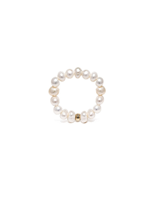 Gold And Pearl Ring