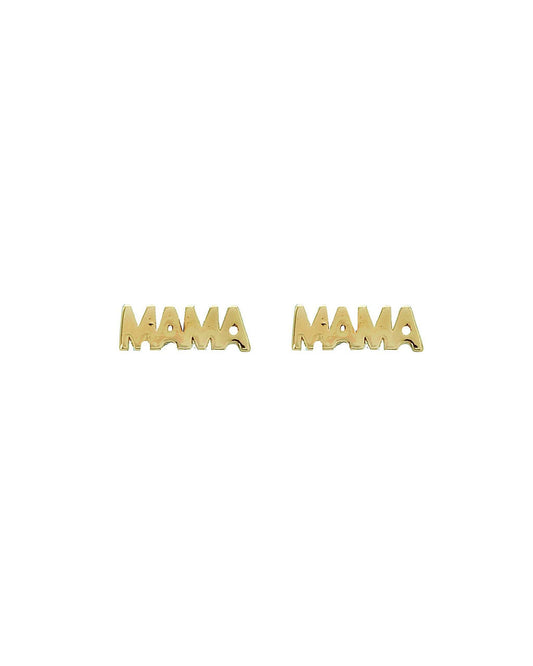 Mama Gold Stud Earrings