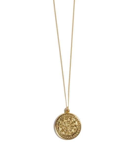 Meghan Bo Designs - The Buddha Wheel Necklace - Gold