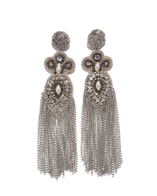 Shaquille Fringe Statement Earrings