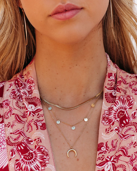Discover the Luxurious World of Horn Layered Herringbone Necklaces