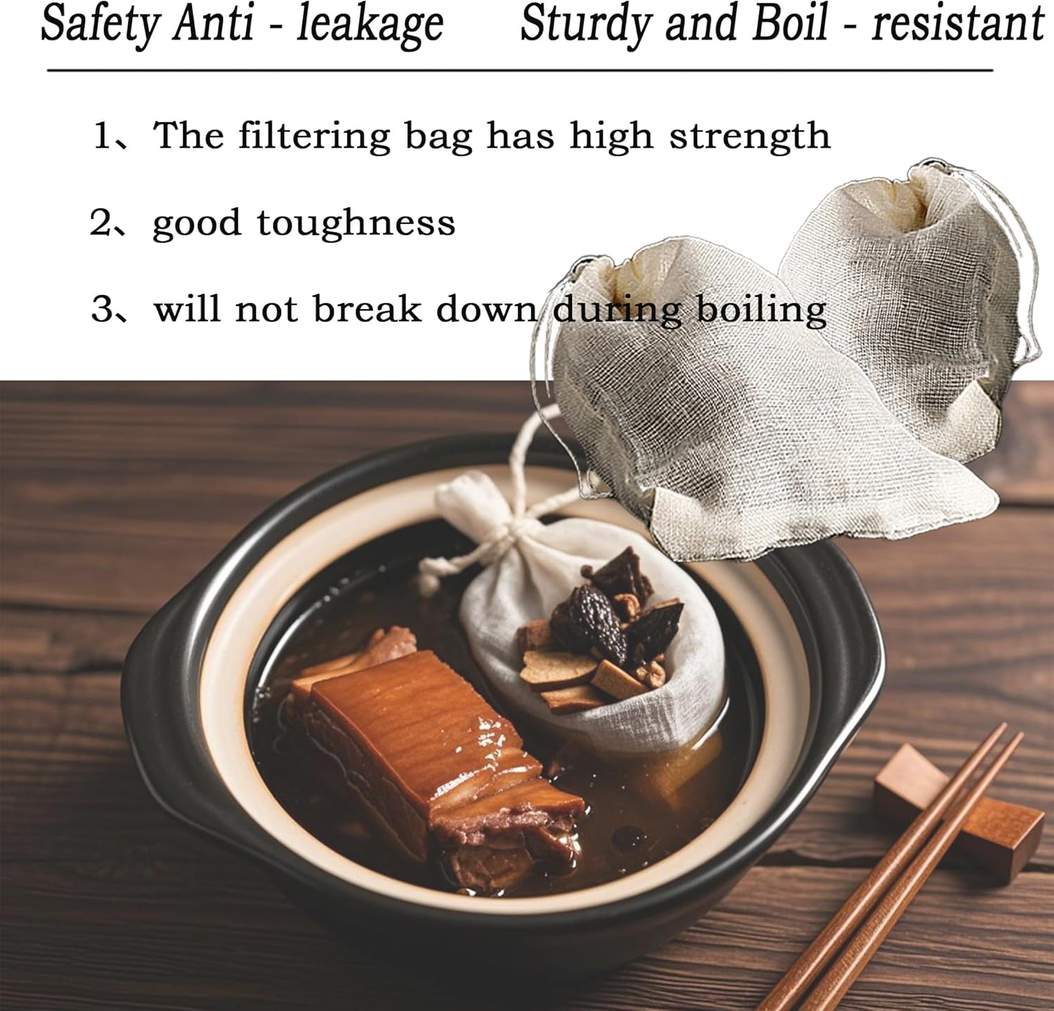 10 Pcs Spice Bags, Reusable Empty Tea Bags, Muslin Strainer Bags, Soup Bags for Cooking Natural Cotton Fine Mesh Cheesecloth Bags for Cold Brew Coffee