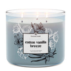 Cotton Vanilla Breeze Odor Eliminating 3-Wick Candle