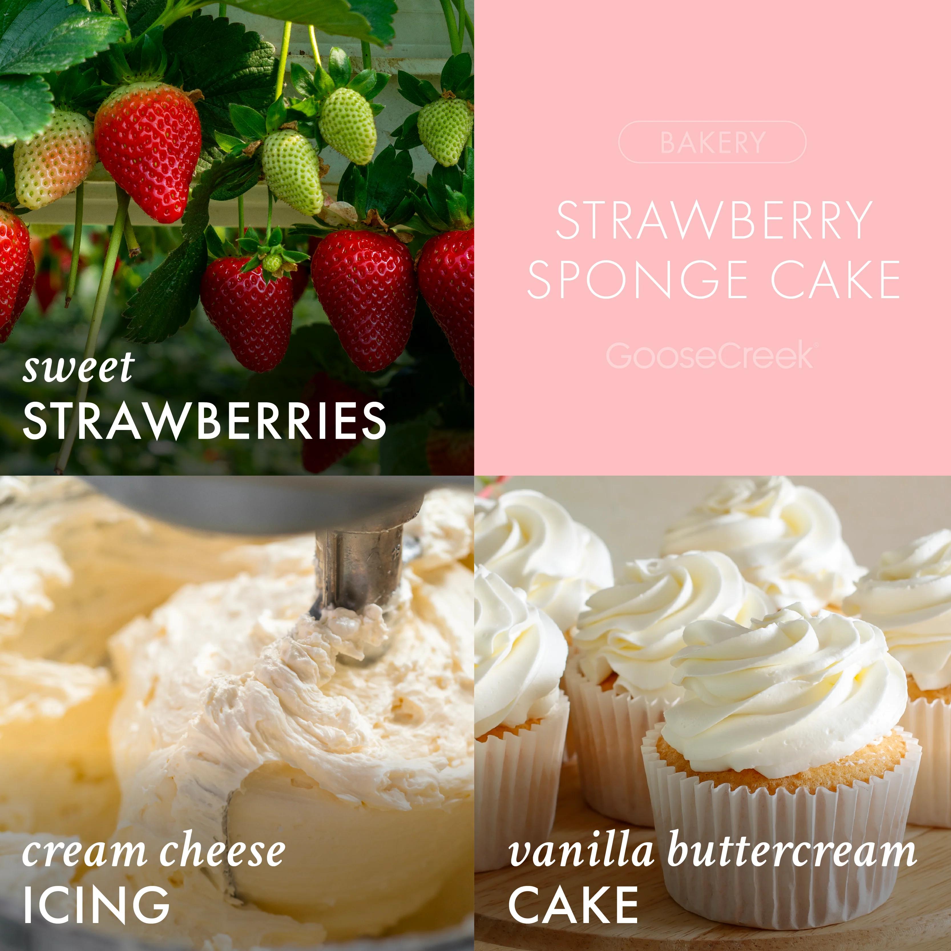 Strawberry Sponge Cake 3-Wick Candle