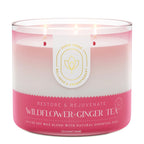 Wildflower Ginger Tea Aromatherapy 3-Wick Candle