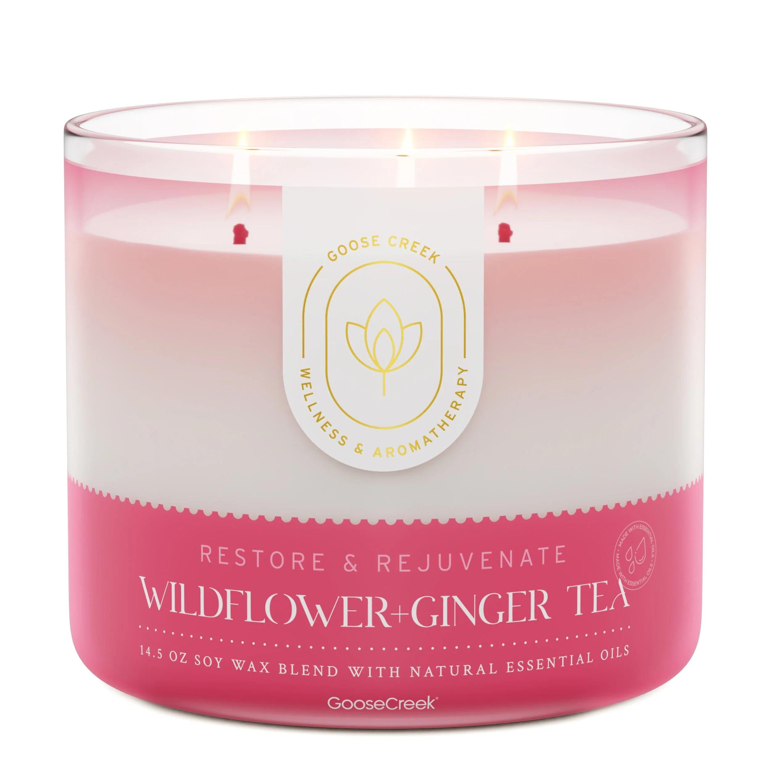 Wildflower Ginger Tea Aromatherapy 3-Wick Candle