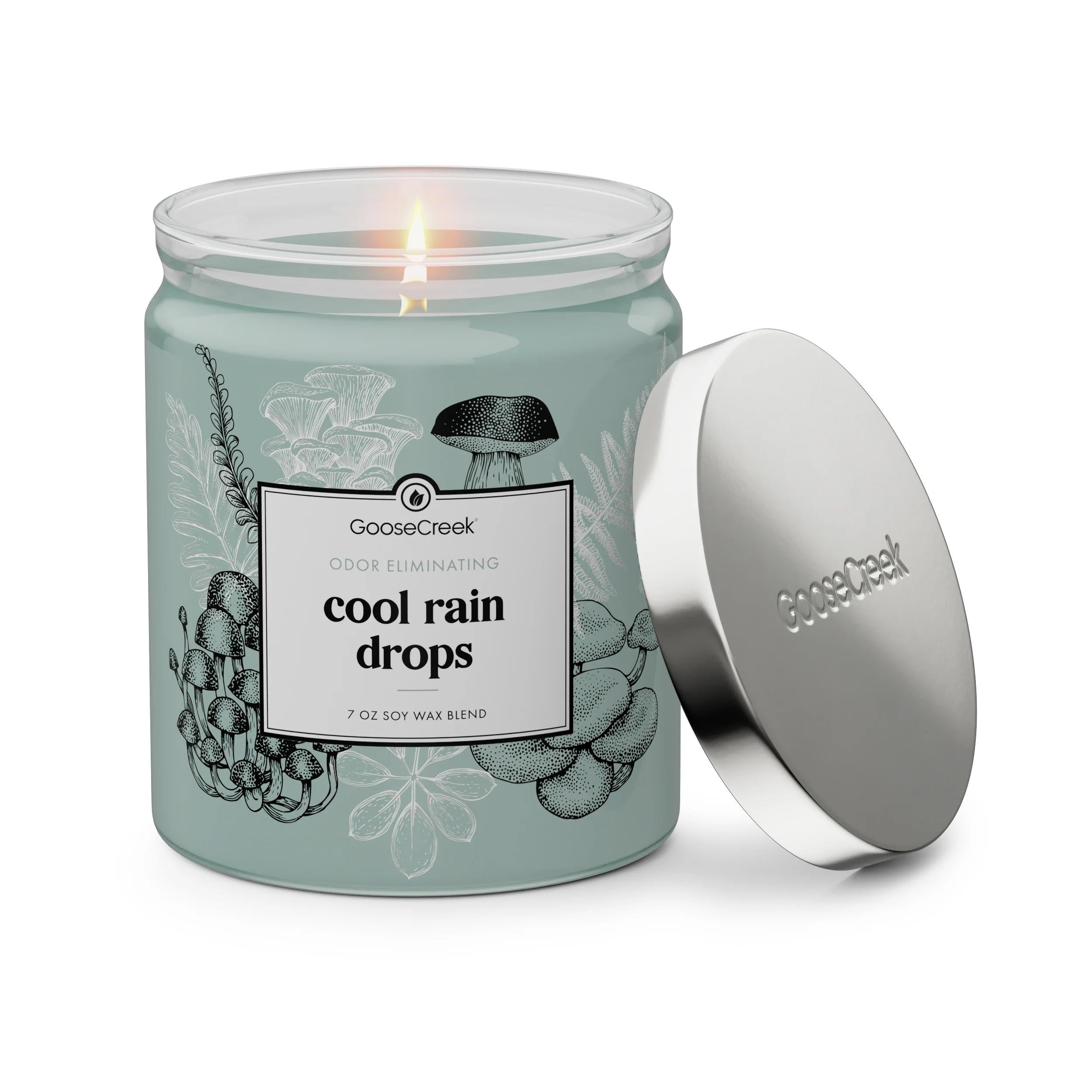 Cool Rain Drops Odor Eliminating 7Oz Single Wick Candle