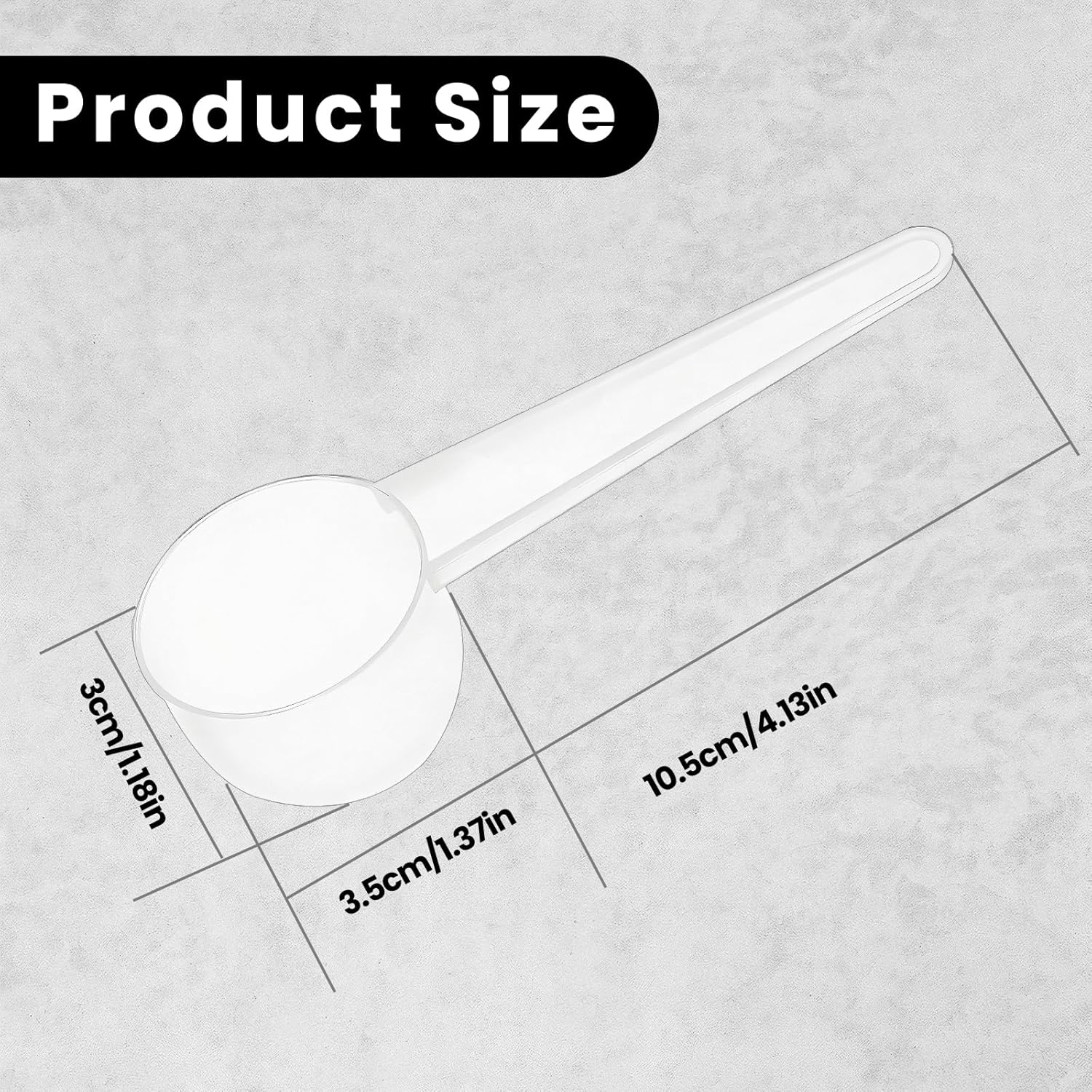 15 Pack Plastic Teaspoon Measuring Spoons, (20 cc | 1 tablespoon | 20 mL) Long Handle Scoop for Coffee, Pet Food, Grains, Protein, Spices and Other Dry Goods, Kitchen Tools Measure