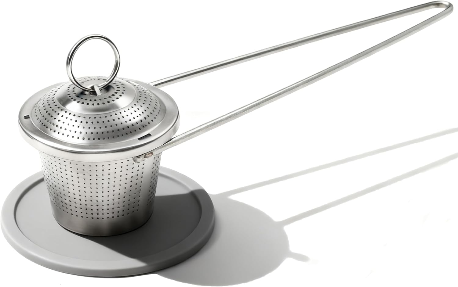 2 Pcs Easy Scoop Tea Infuser with Handle for Loose Leaf Tea, 304 Stainless Steel Tea Strainer Spoon Tea Steeper for Cup and Mug