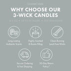 Cool Rain Drops Odor Eliminating 3-Wick Candle