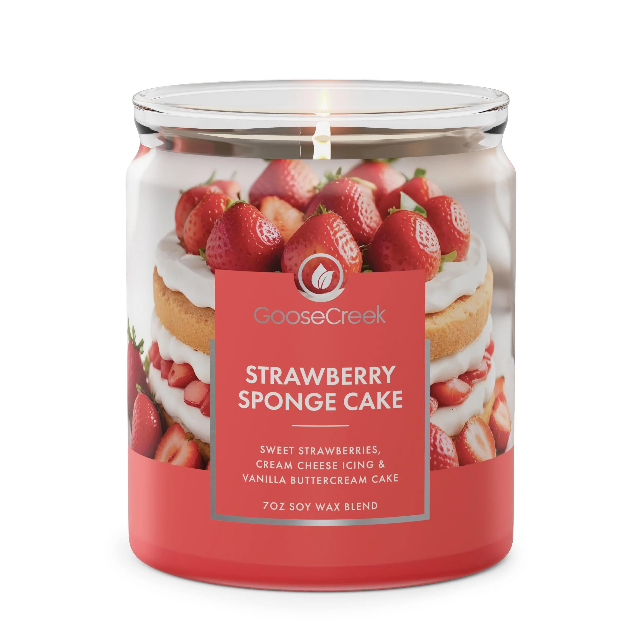 Strawberry Sponge Cake 7Oz Single Wick Candle