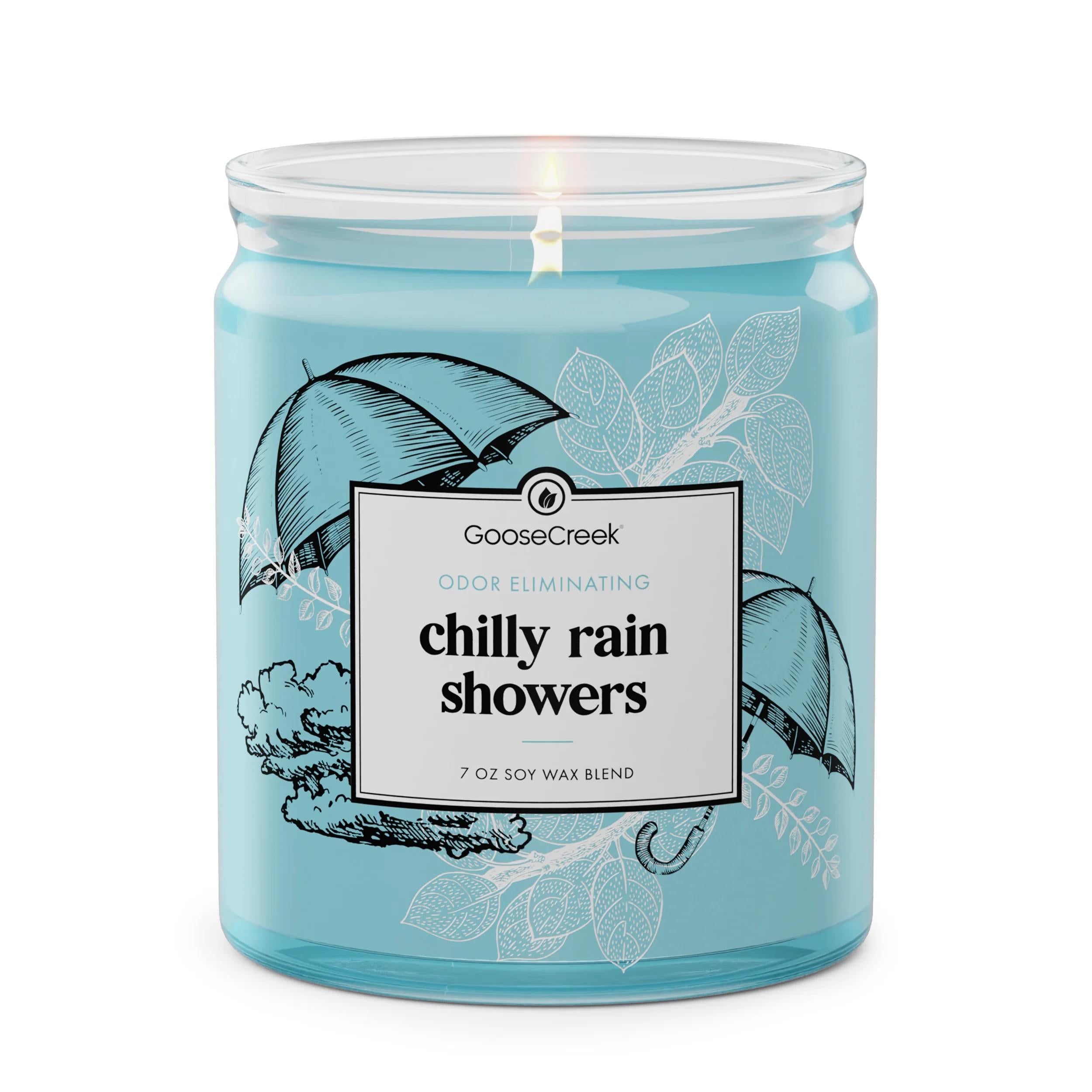 Chilly Rain Showers Odor Eliminating 7Oz Single Wick Candle