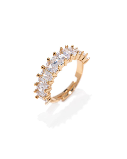 Maci Baguette Ring - Clear