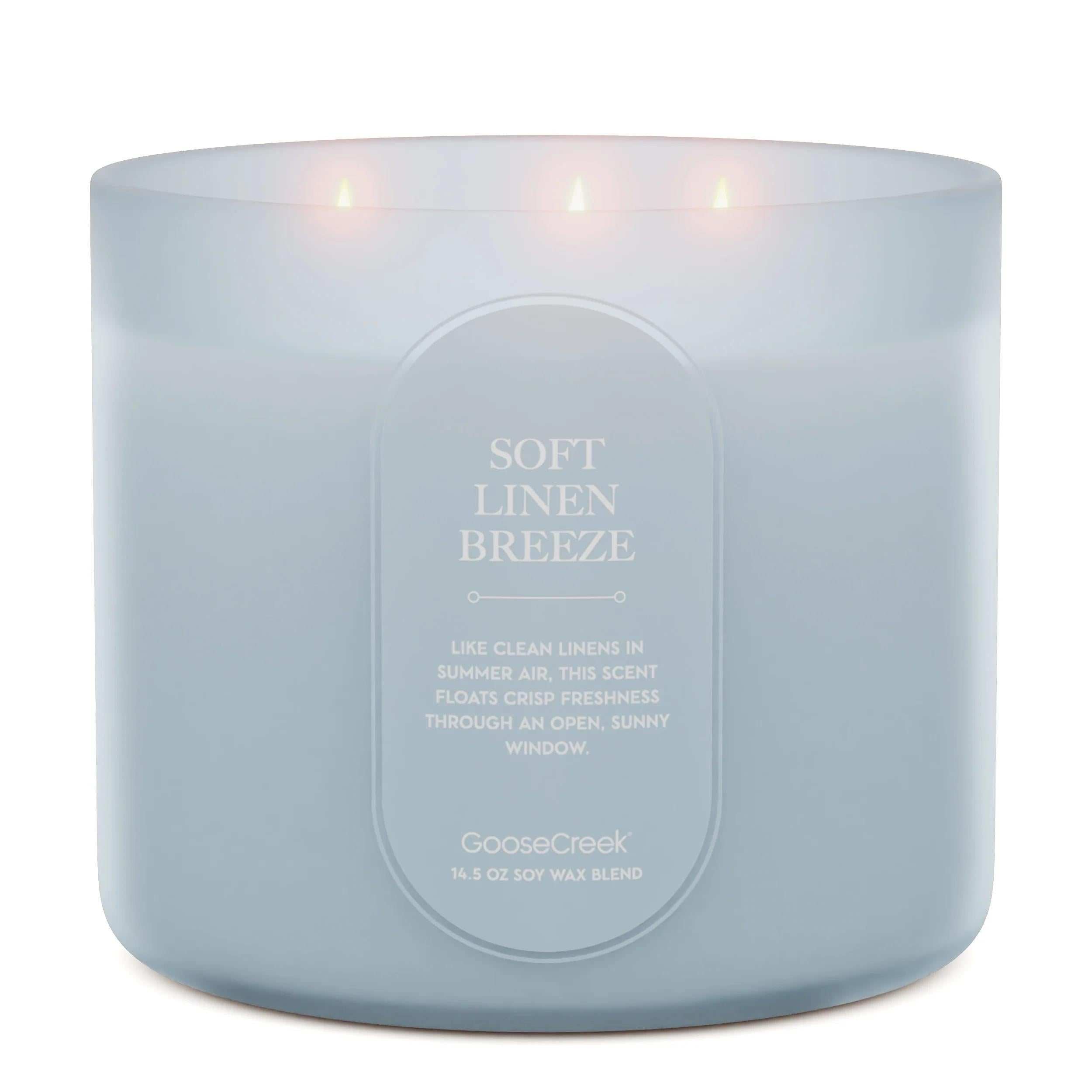 Soft Linen Breeze 3-Wick Candle
