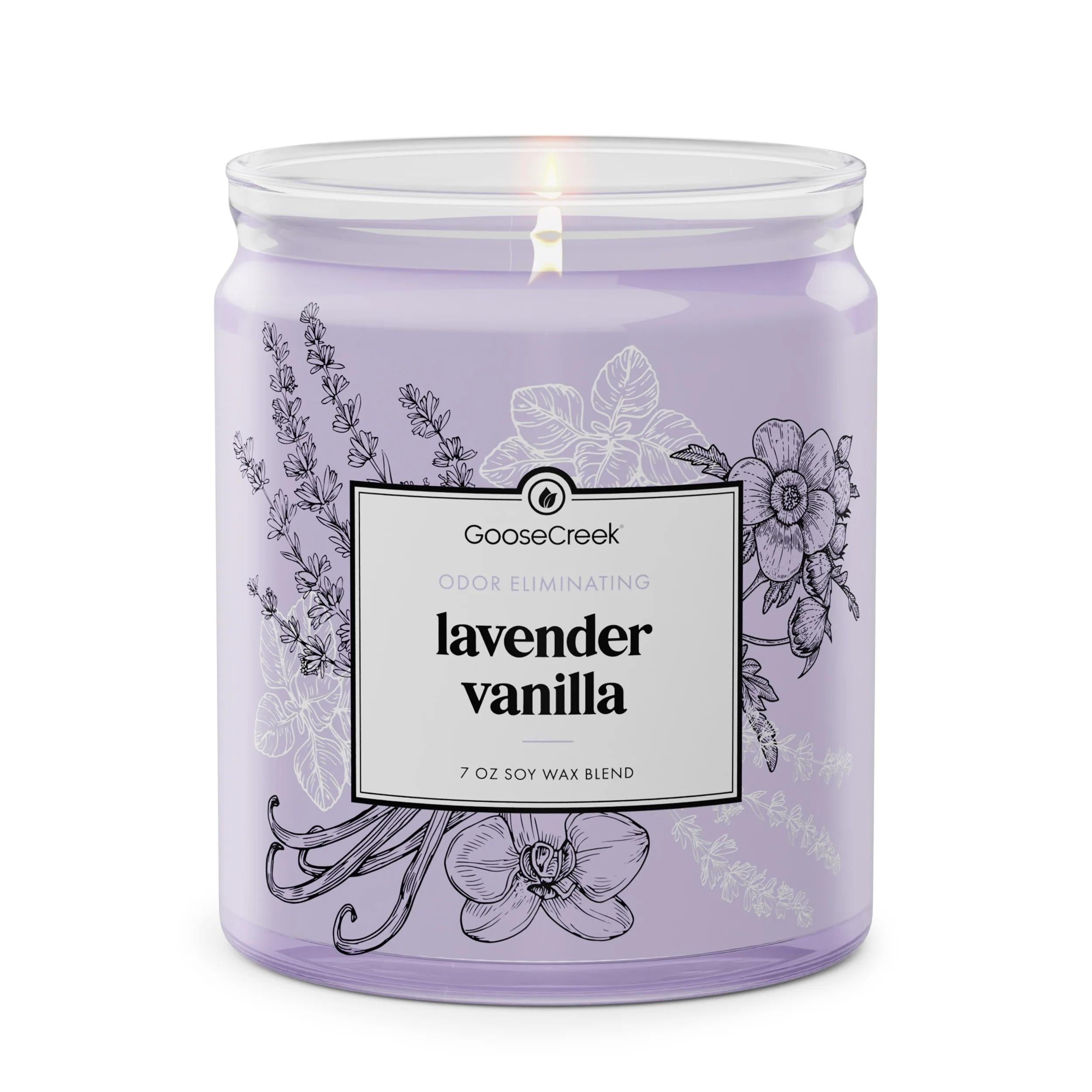 Lavender Vanilla Odor Eliminating 7Oz Single Wick Candle