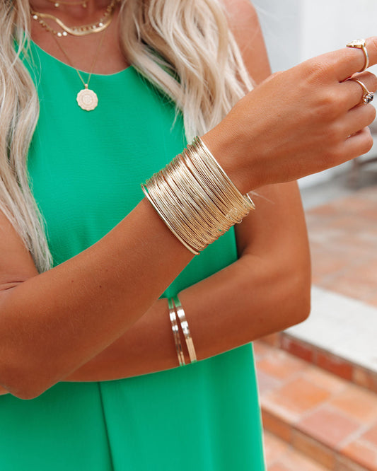 Gold Wire Cuff
