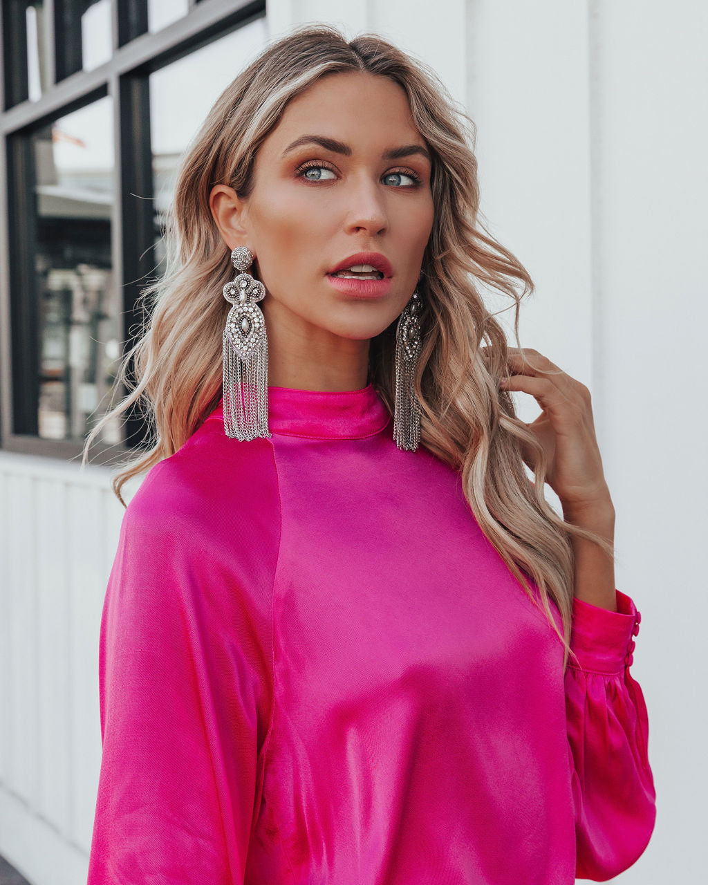 Shaquille Fringe Statement Earrings